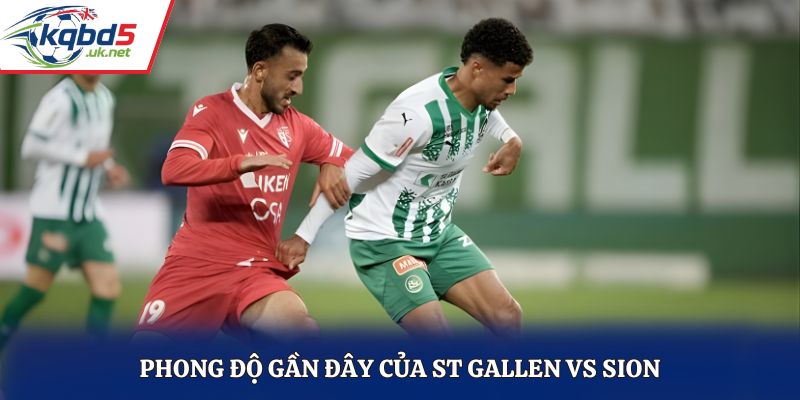 Đánh giá phong độ thi đấu gần đây của St Gallen vs Sion